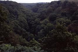 A final look back at the Hepste valley on our way back to the bikes